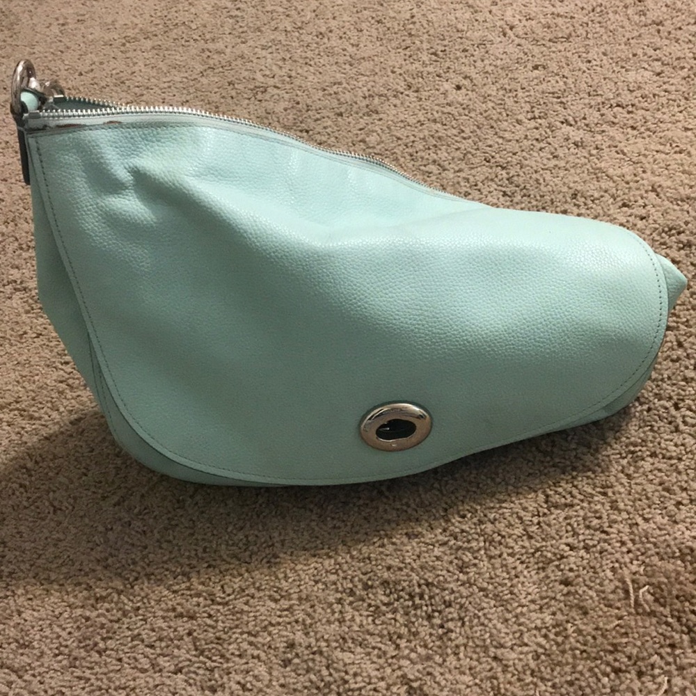 Amazing Mint green Coach Purse with shoulder strap
